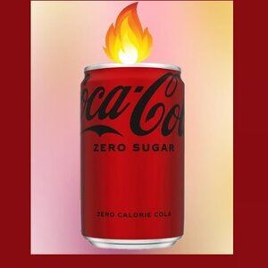Coca Cola Zero Sugar Soda 7.5oz Candle Can Handcrafted TN Scented Holiday Gifts